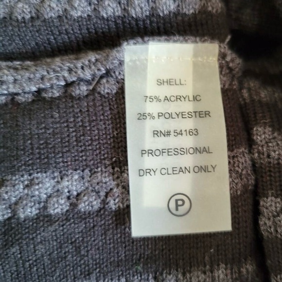 Calvin Klein Knit Gray/Charcoal Sweater Fit & Flare Pleated Dress size Medium - Picture 10 of 10